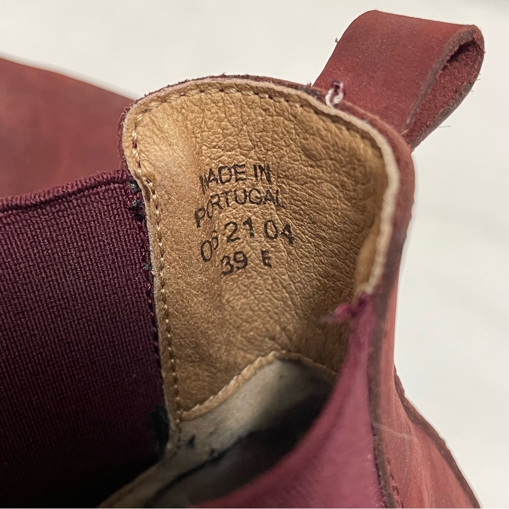 Birkenstock Stalon II Nubuck Leather Boots Burgundy Regular Fit EU 39 US L8 M6 - Picture 7 of 10